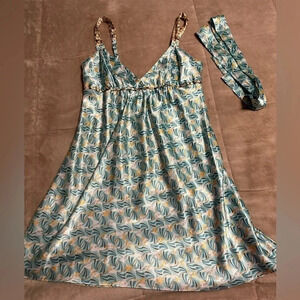 Oscar de la Renta Pink Label Satin Slip Dress Size XS 90s Vintage